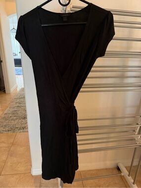 Express Black Wrap Dress